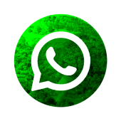 Logotipo de Whatsapp sobre fondo verde.